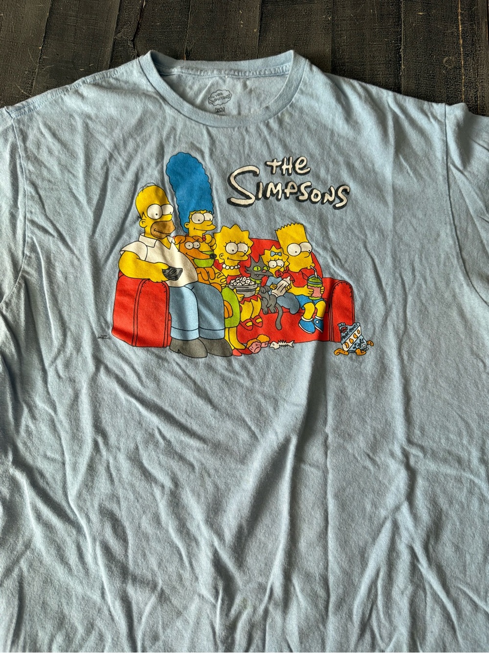 The Simpsons 1201 Short Sleeve Tee - Light Blue